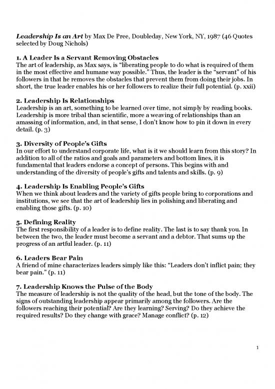 picture Leadership Pdf 164747 | Leadership Is An Art