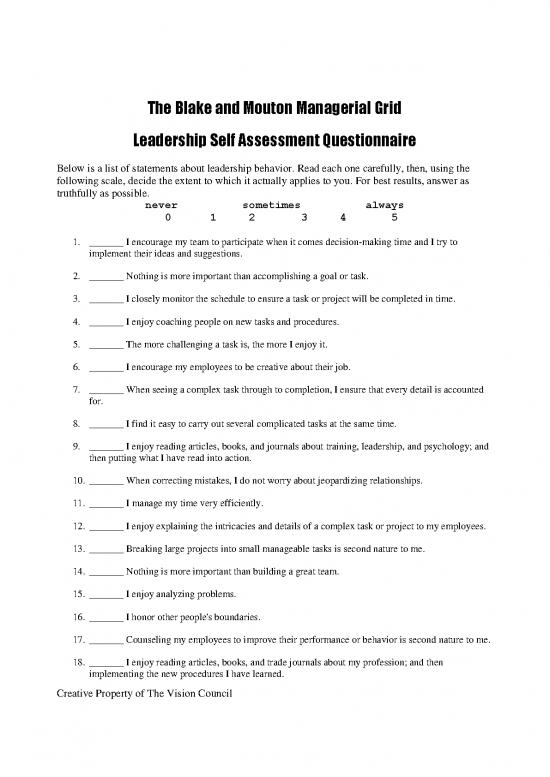 picture Leadership Pdf 163659 | Leadership Matrix Self Assessment Questionnaire