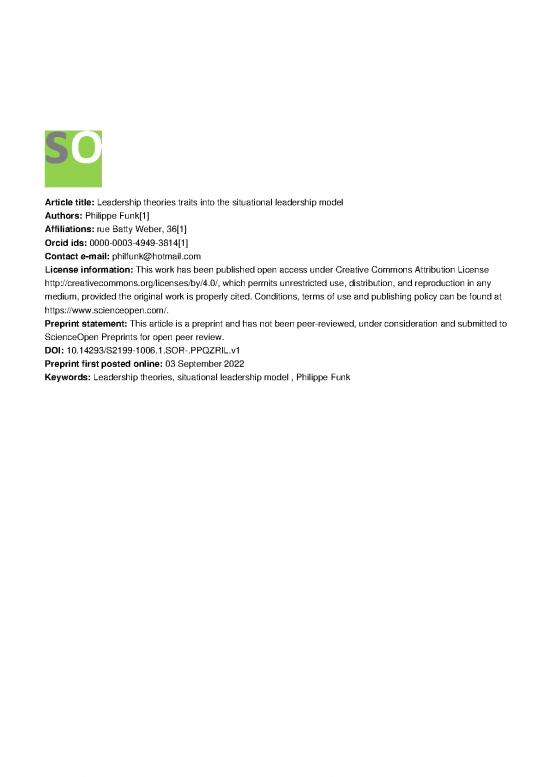 picture1_Leadership Pdf 164275 | Leadership Theories Traits Into The Situational Leadership Model