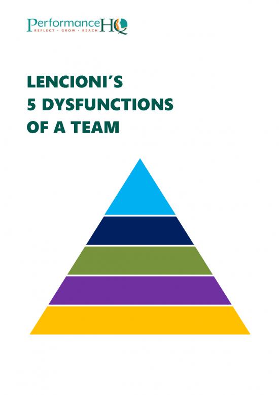 picture Management Team Pdf 165247 | Lencioni   5 Dysfunctions Of A Team 2