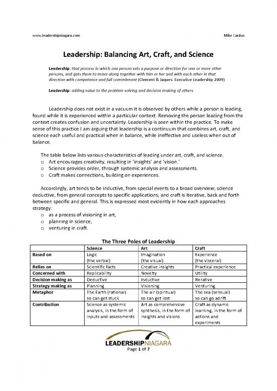 picture Leadership Pdf 165041 | Ln Leadership Continuum   Mike Cardus