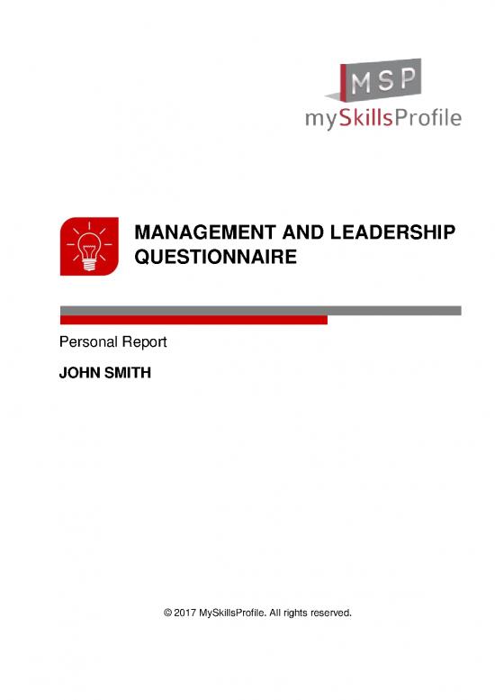 picture Leadership Pdf 164107 | Mlq30 Management And Leadership Questionnaire Example Report