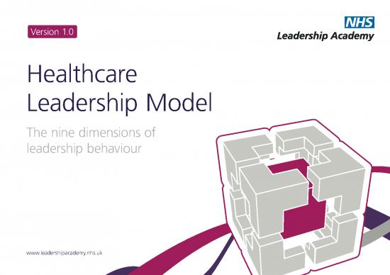 picture Leadership Pdf 164025 | Nhsleadership Leadershipmodel Colour