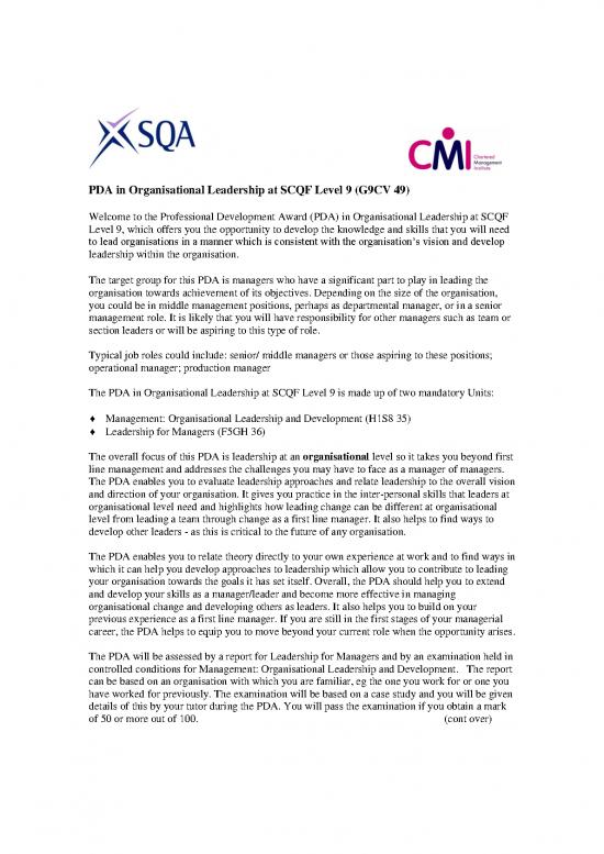 picture1_Leadership Pdf 165939 | Pda Info Sheet Organisational Leadership Scqf Level 9