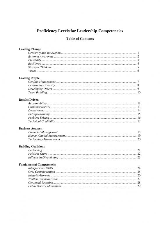 picture1_Leadership Pdf 164172 | Proficiency Levels For Leadership Competencies