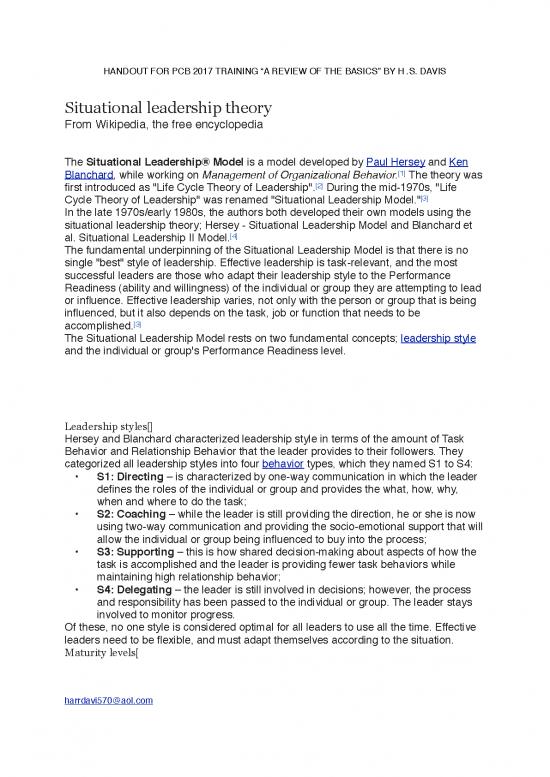 picture_Leadership Pdf 165828 | Review Of The Basics  Handout  Hdavis