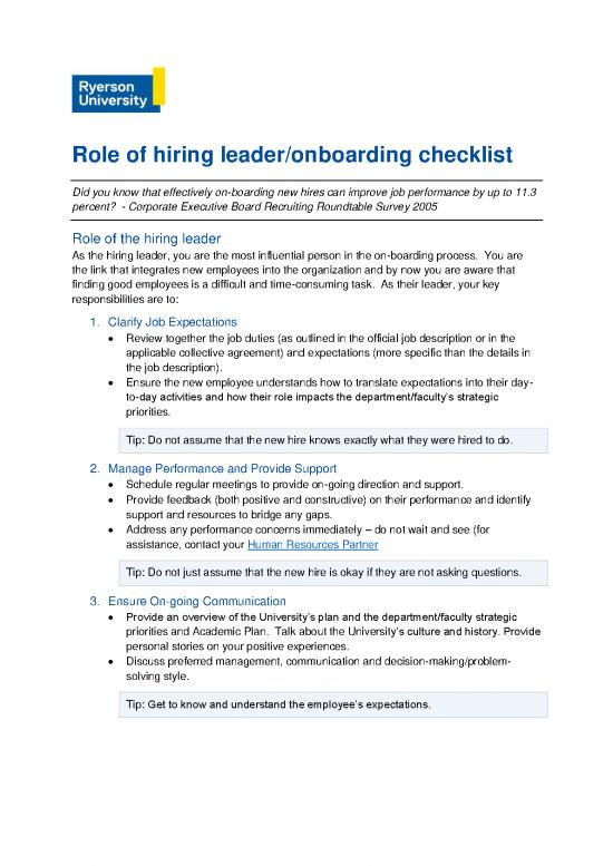 picture The Leader In You Pdf 165982 | Role Of Hiring Leader Onboarding Checklist