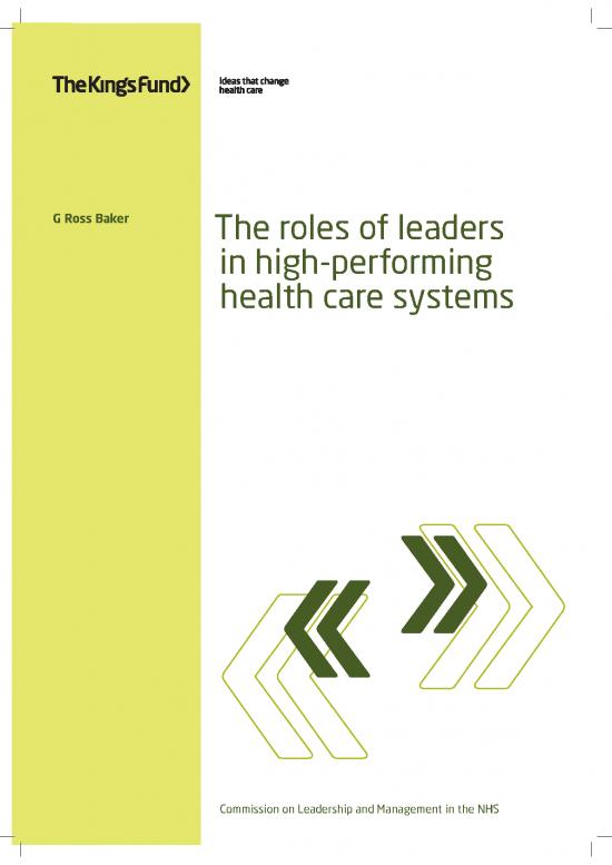 picture_Leadership Pdf 165706 | Roles Of Leaders High Performing Health Care Systems Ross Baker Kings Fund May 2011