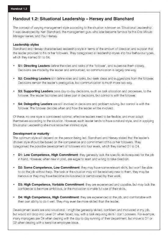 picture Leadership Pdf 163909 | Situational Leadership