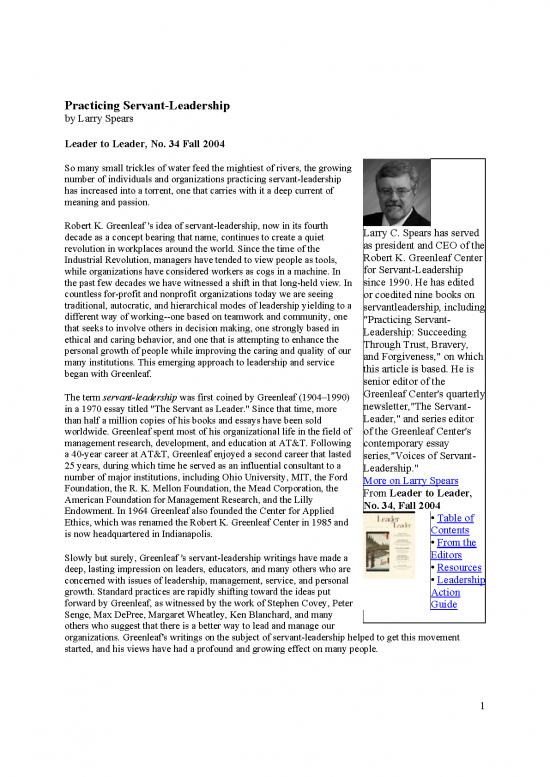 picture Leadership Pdf 164738 | Spears  Practicing Servant Leadership