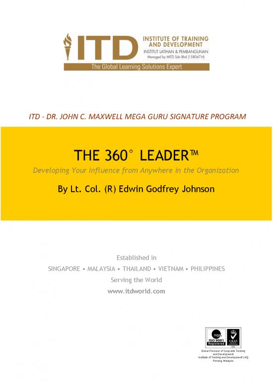 picture Leadership Pdf 165685 | The 360 Leader Brochure 0910 Hrdf