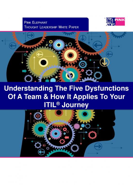 Leadership Pdf 166051 Understanding The Five Dysfunctions Of A Team