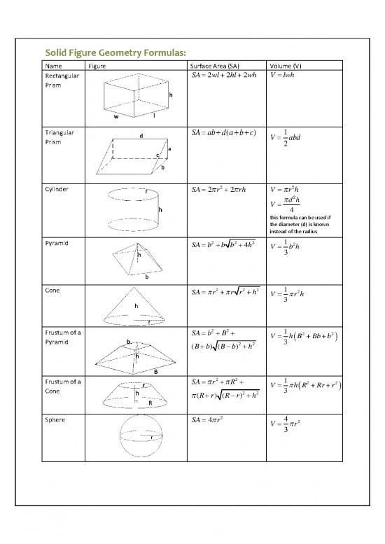 Geometry pdf 166103 geometry formulas