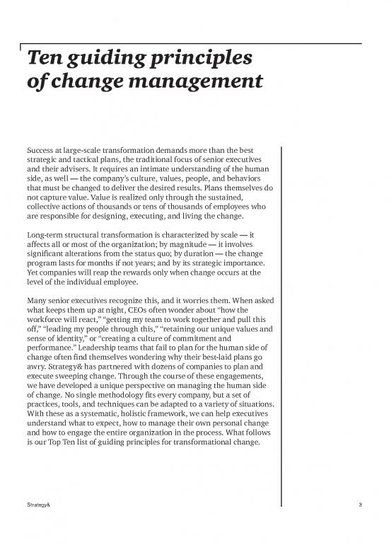 Strategyand Ten Guiding Principles Of Change Management