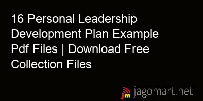 picture 16 Personal Leadership Development Plan Example Pdf Files | Download Free Collection Files