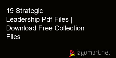 picture 19 Strategic Leadership Pdf Files | Download Free Collection Files