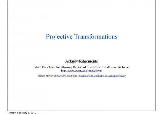 picture Geometry Pdf 167305 | 08 Projgeom