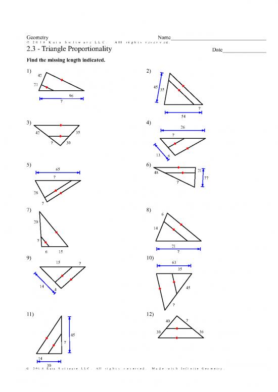 picture Geometry Pdf 166891 | 3   Triangle Proportionality