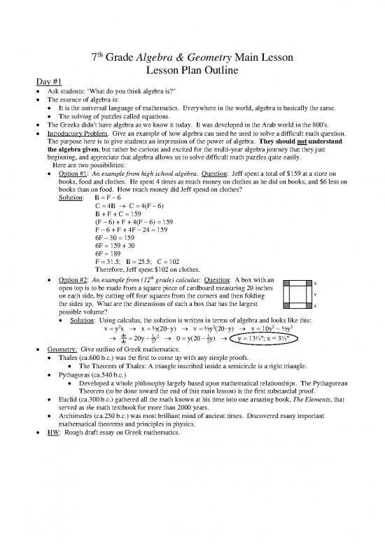 picture_Geometry Pdf 167749 | 7th Grade Algebra Geometry Lesson Plan