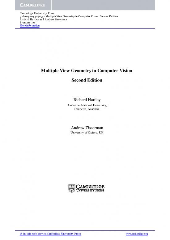 picture Geometry Pdf 166832 | 9780521540513 Frontmatter