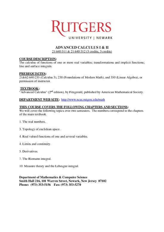 picture Calculus Pdf 168848 | Advanced Calculus I And Ii 0