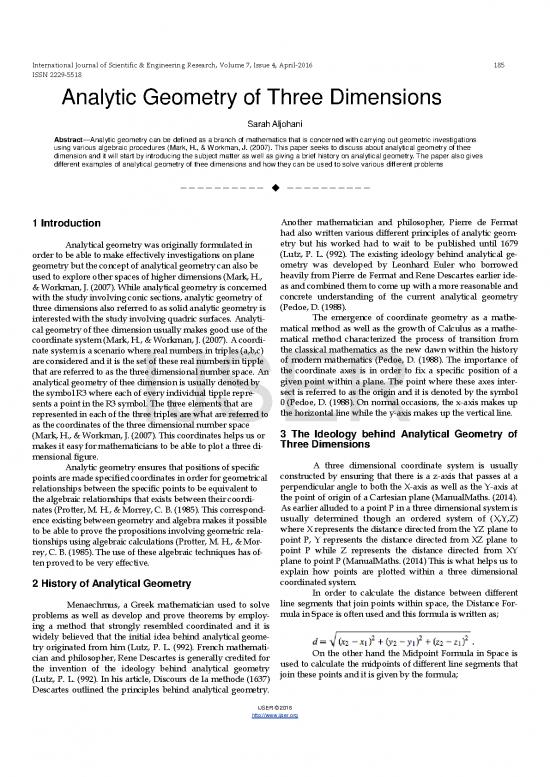 picture1_Geometry Pdf 167706 | Analytic Geometry Of Three Dimensions