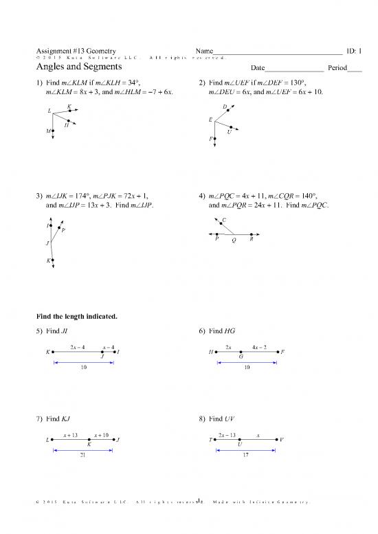 picture Geometry Pdf 168438 | Angle And Segment Addition