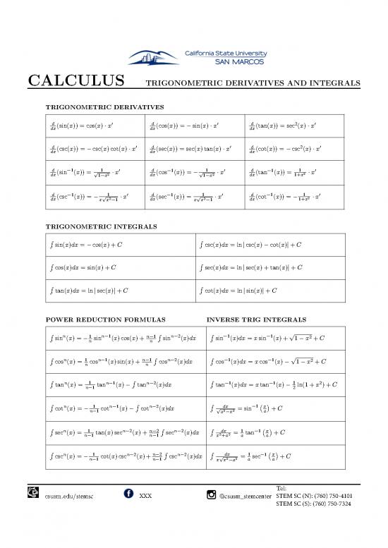 picture_Calculus Pdf 168936 | Calc Trig Derivatives Integrals