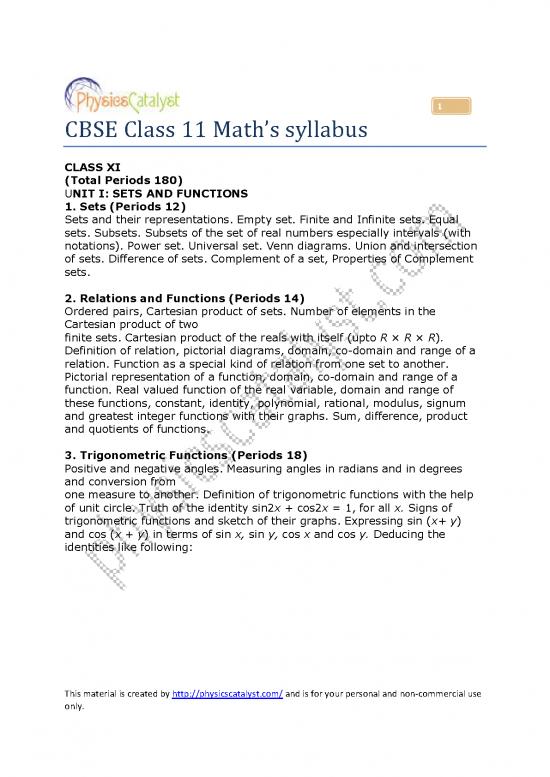 picture_Cbse Class11 Maths Syllabus