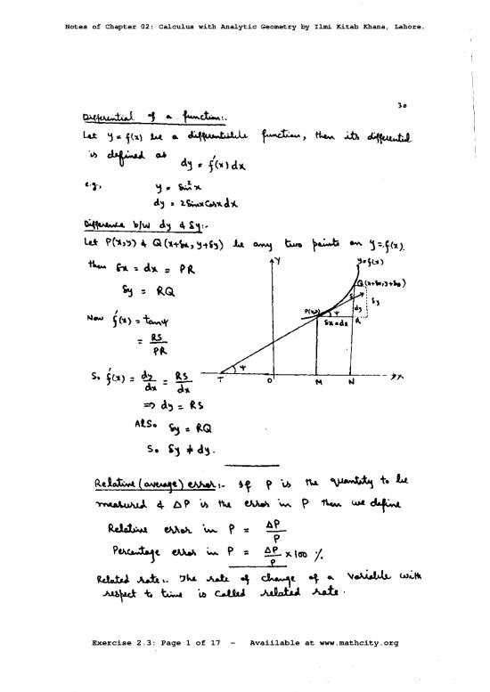 picture Geometry Pdf 168237 | Chap02 Solutions Ex 2 3 Calculus