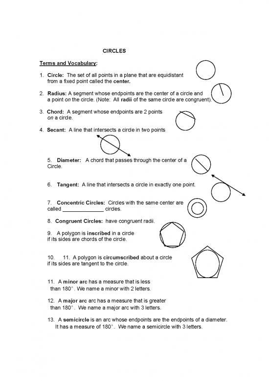 picture_Measure Pdf Online 167145 | Circle Vocabulary
