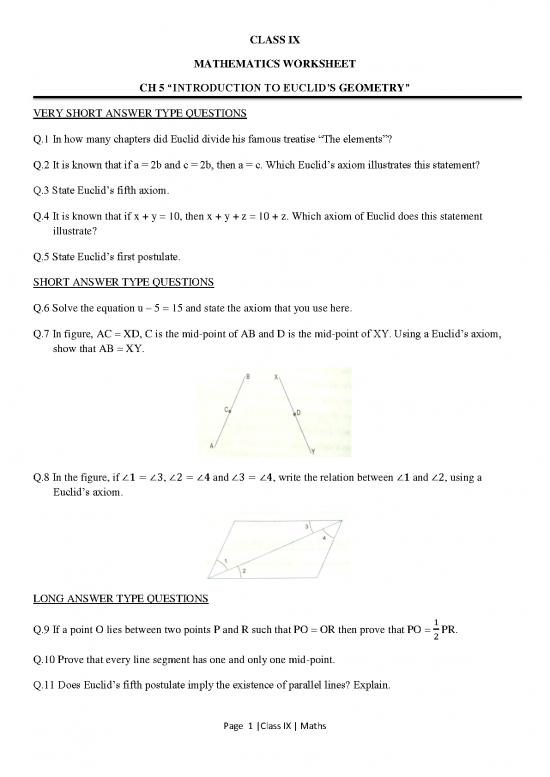 picture1_Class Ix Euclid's Geometry Pdf Aug 19