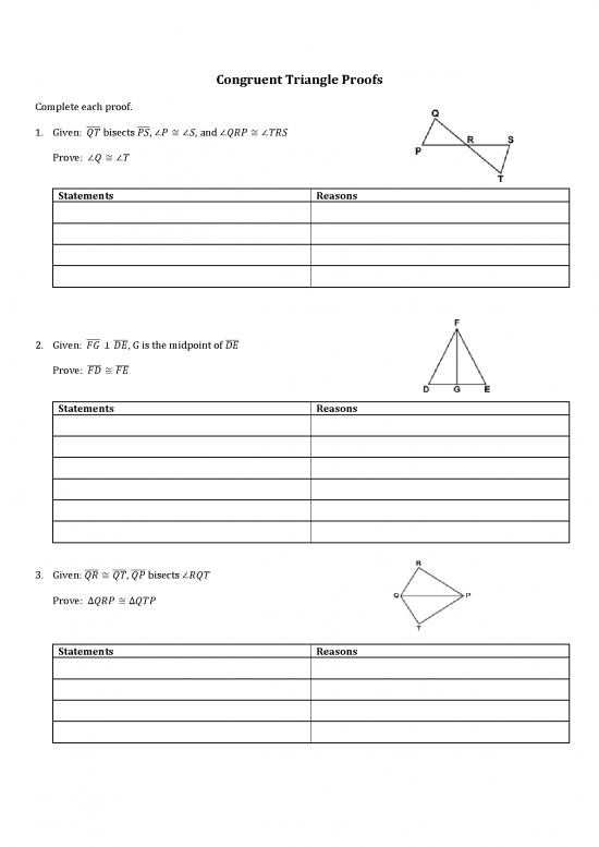 picture Congruent Triangles Pdf 168541 | Congruent Triangle Proofs And Key