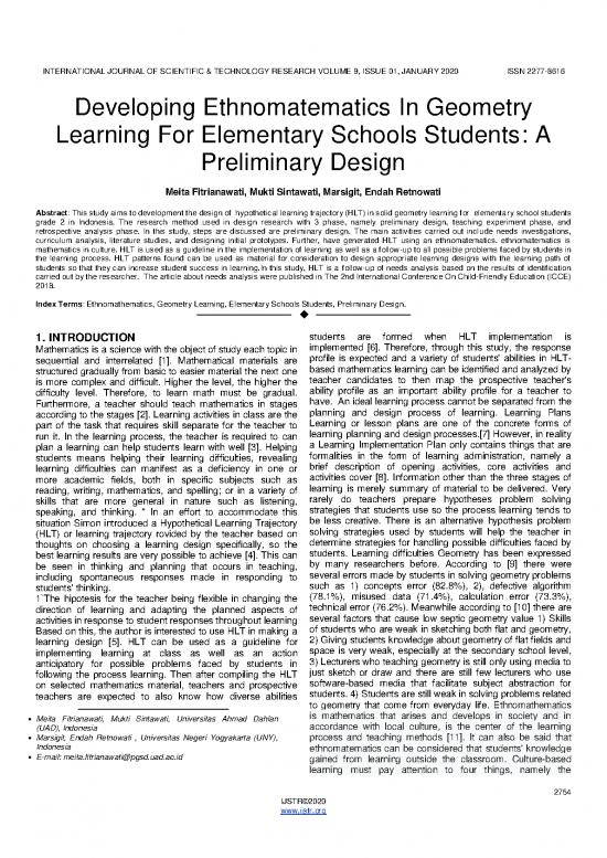 picture Geometry Pdf 167710 | Developing Ethnomatematics In Geometry Learning For Elementary Schools Students A Preliminary Design