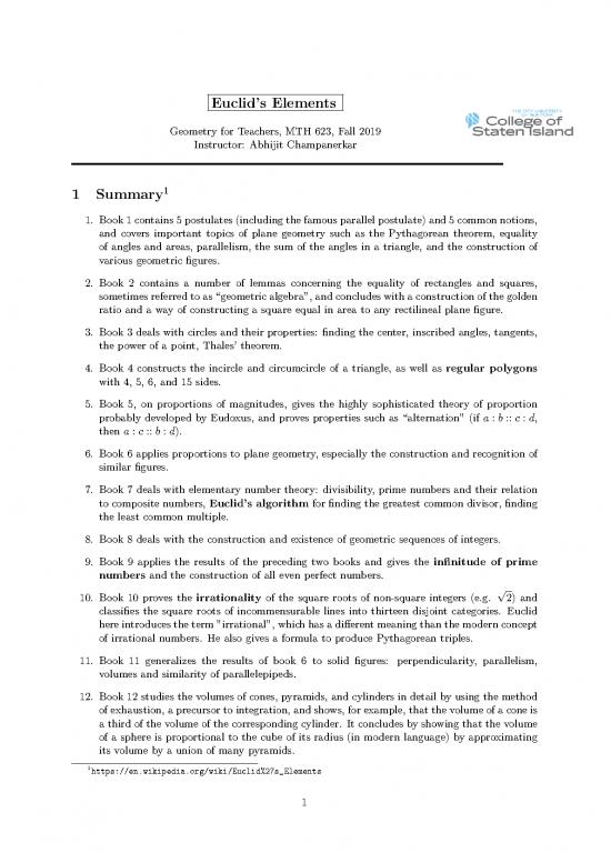 picture_Geometry Pdf 168114 | Euclidselementssummary
