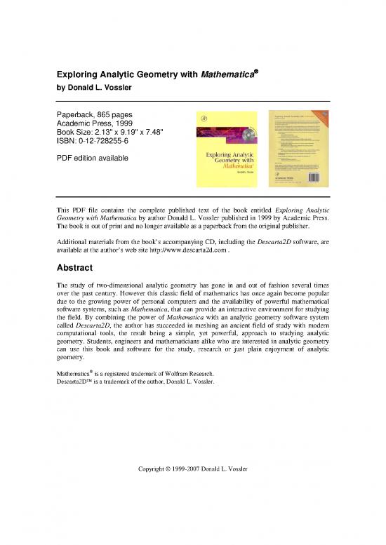 picture1_Geometry Pdf 166326 | Exploringanalyticgeometrywithmathematica