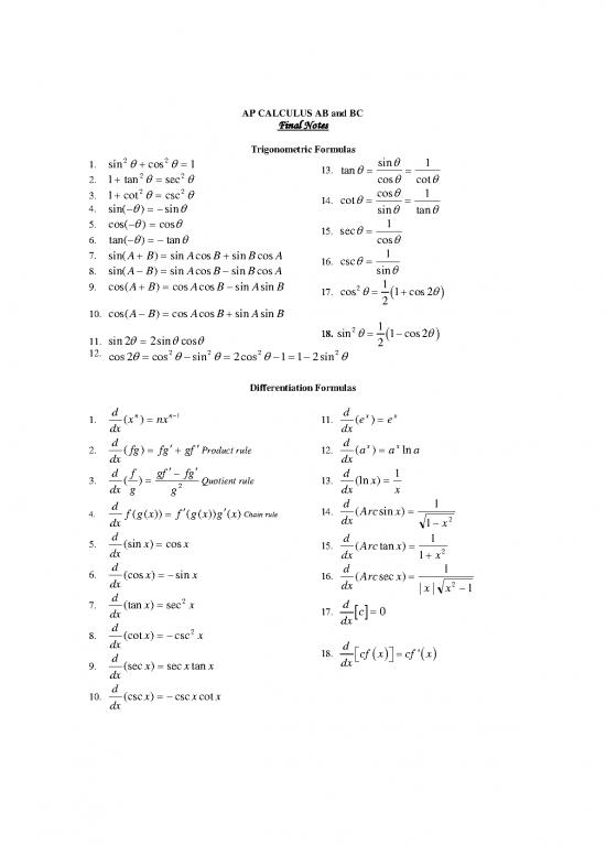 picture_Calculus Pdf 168743 | Final Notes For Ab And Bc