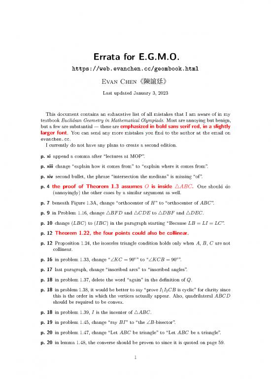 picture Geometry Pdf 166273 | Geombook Errata