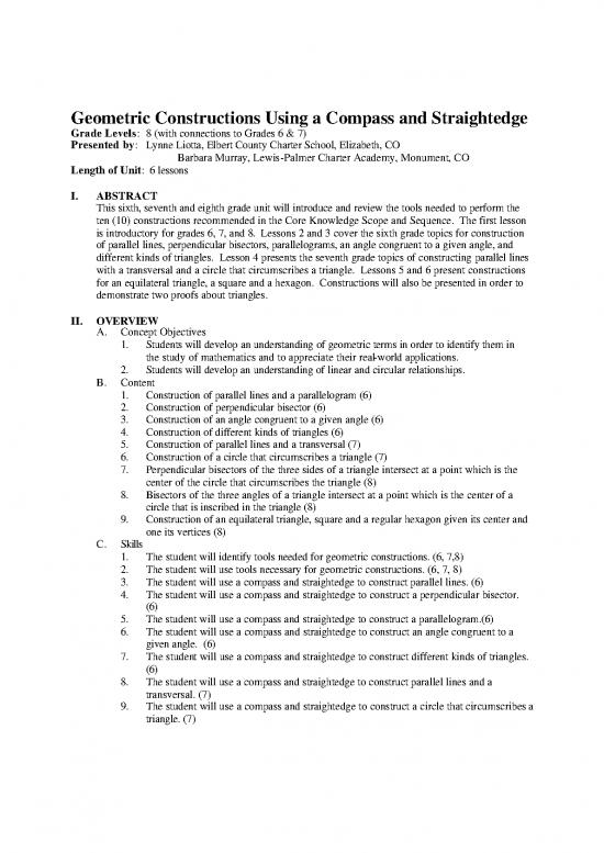 picture_Geometric Constructions Pdf 167506 | Geometric Constructions Using A Compass And Straightedge
