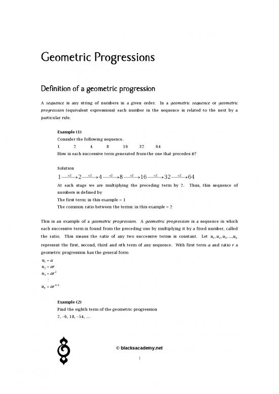 picture1_Geometric Progression Pdf 167445 | Geometricprogressions