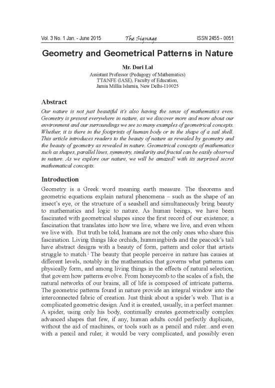 picture Geometry Pdf 167237 | Geometry And Geometrical Patterns In Nature 1