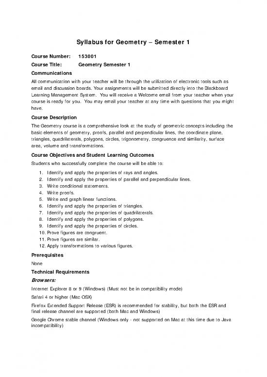 picture1_Geometry Pdf 168390 | Geometry S1 Syllabus