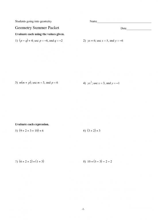 picture Geometry Pdf 167122 | Geometry Students Summer Packet