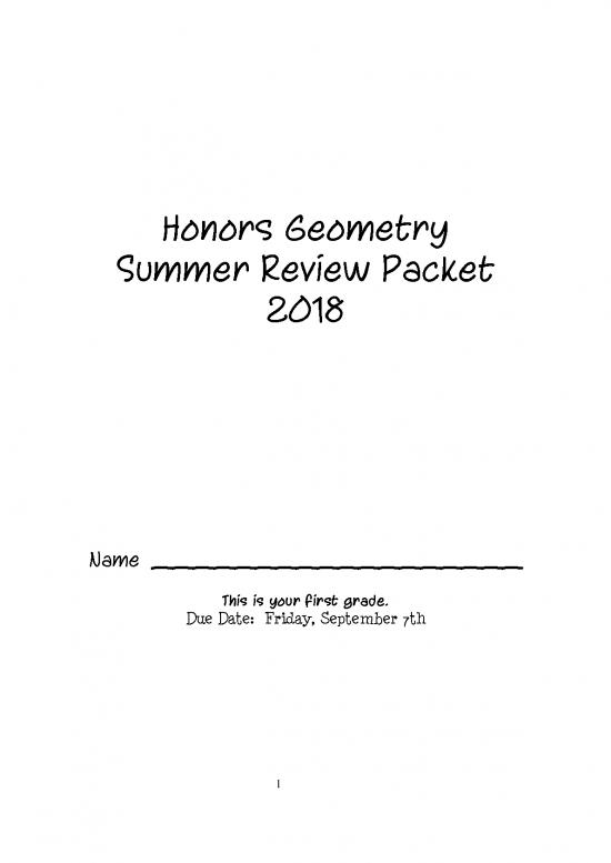 picture Geometry Pdf 166856 | Honors Geometry Summer Packet 2018  Pdf