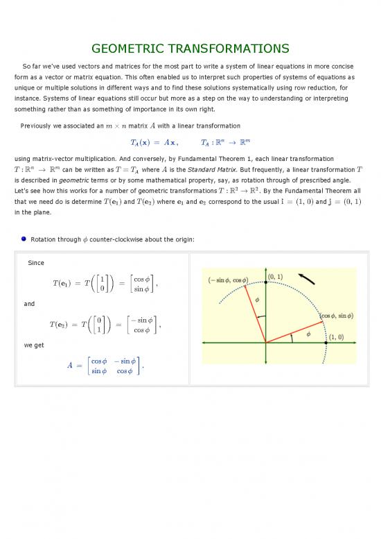 picture Geometric Transformations Pdf 167313 | La05geometrictrans