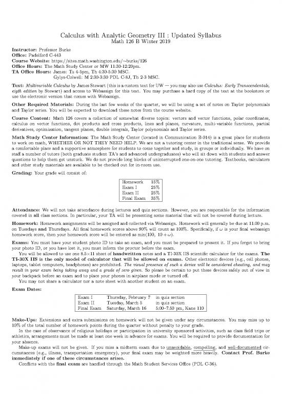 picture Geometry Pdf 166243 | M126syllabus W19
