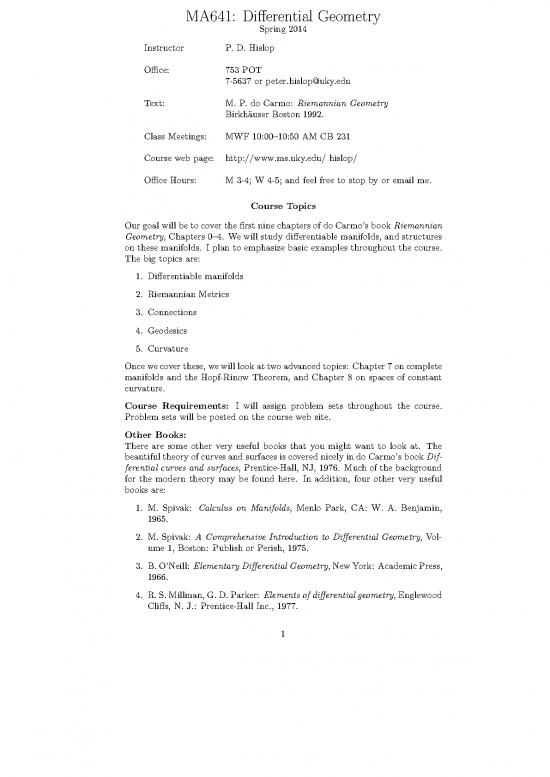picture1_Geometry Pdf 168309 | Ma641 S14syl