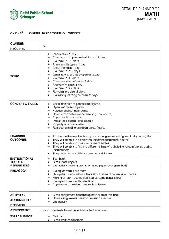 picture_Day Planner Template Pdf 166771 | Maths Class 6th May June