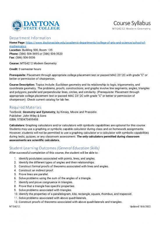 picture Geometry Pdf 167554 | Mtg4212 Modern Geometry Course Syllabus