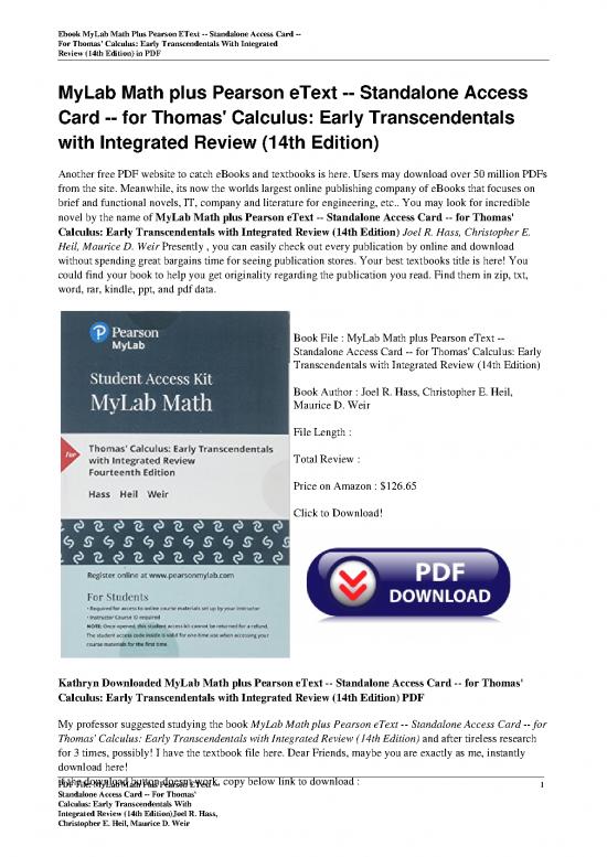 picture_Calculus Pdf 168719 | Mylab Math Plus Pearson Etext  Standalone Access Card  For Thomas Calculus Early Transcendenta